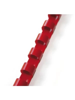 plastový hřbet 6mm červená 100ks