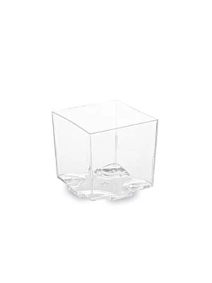 Fingerfood pohárik (PS) hranatý číry 44 x 44 x 43 mm 65ml [20 ks]