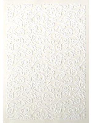 Galeria Papieru ozdobný papír Flock bílá 220g, 5ks