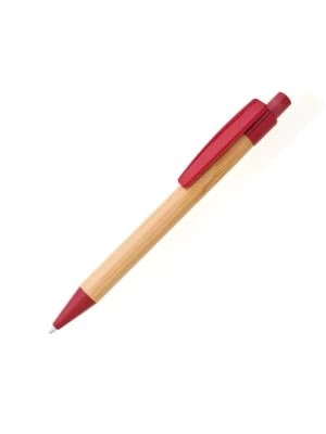Bamusové pero BORGO STRAW červené