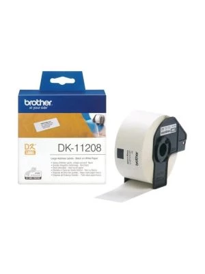 Samolepiace etikety Brother QL 38x90mm adresné veľké biele