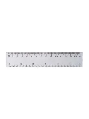 Pravítko 15cm plastové