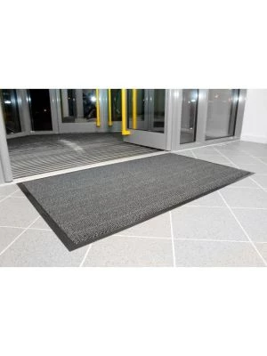 Rohož Vyna-Plush 60x90cm čierna/oceľová