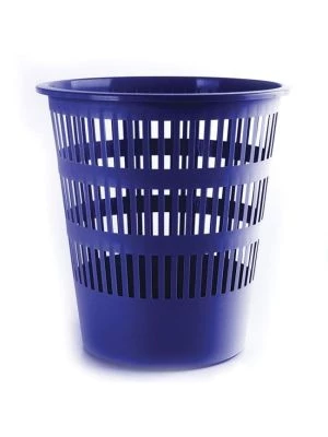 Kôš plastový rebrovaný 12l modrý