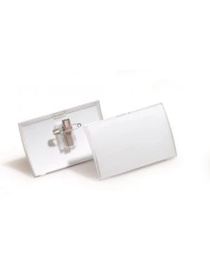 Visačka oblá PP štipec+špendlík DURABLE CLICK FOLD 90x54mm 25ks