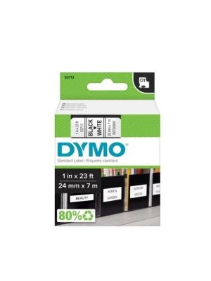 Samolepiaca páska Dymo D1 24 mm biela/čierna