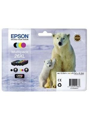 Atramentová náplň Epson C13T263640 CMYK multipack 26XL Claria pre XP-600/700 (3x9,7/12,2ml)