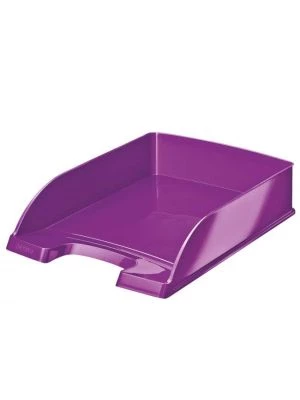 Odkladač Leitz WOW metalický purpurový