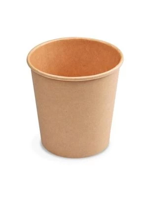 Papierový pohár kraft Ø73mm 200ml `S: 0,18L/7oz` [50 ks]