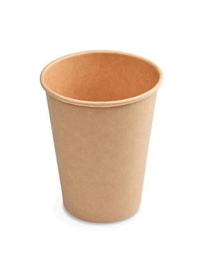 Papierový pohár kraft Ø90mm 420ml `L: 0,3L/12oz` [50 ks]