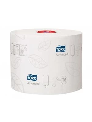 Toaletný papier 2-vrstv. TORK Mid-size biely, návin 100m T6 (27 ks)