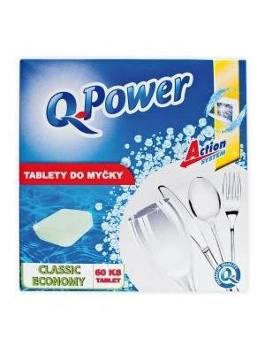 Q-Power Tablety do umývačky riadu Economy 60 kusov