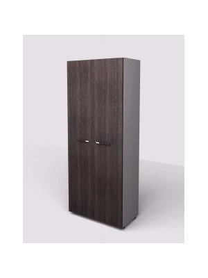 Šatníková skriňa Lenza Wels, hlboká s tyčou na vešiaky, 79,8x196,5x60,4cm, wenge