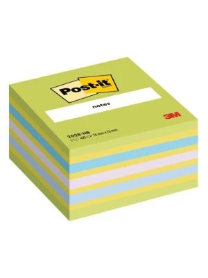 Bloček kocka Post-it 76x76 neónová zelená mix