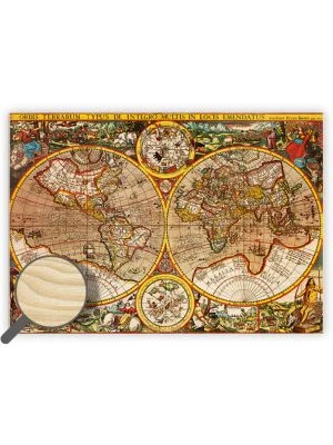 Drevený obraz Antique Maps