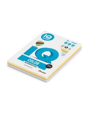Farebný papier IQ color 5x50 mix trendové farby, A4 80g