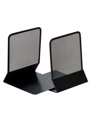 Drôtená zarážka na knihy a zakladače 130x155x165mm čierna 2ks