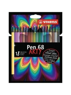 Sada popisovačov STABILO Pen 68/18S `ARTY`