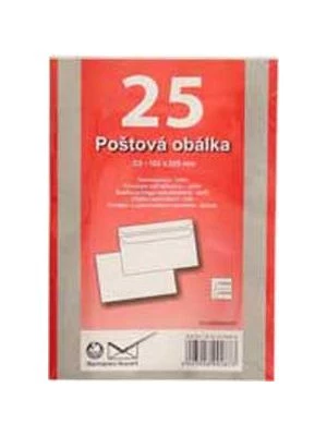 Poštové obálky C5 samolepiace, 25 ks