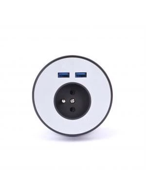 Panel do priechodky s elektr.zásuvkou a USB port, USB nabíjanie
