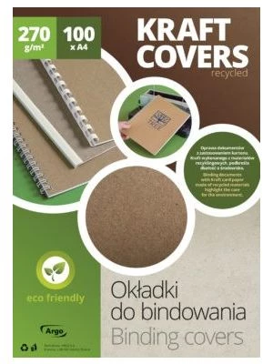 obálka A4 Kraft 70% recycling, 100ks