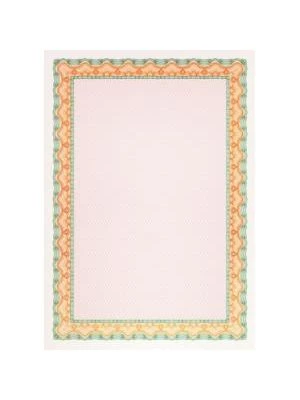 Certifikačný papier APLI A4 oranžovo-zelený 115g 25 hárkov