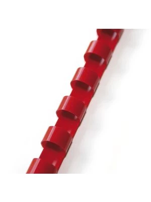 plastový hřbet 6mm červená 100ks