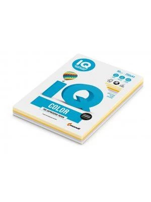 Farebný papier IQ color 5x50 mix trendové farby, A4 80g