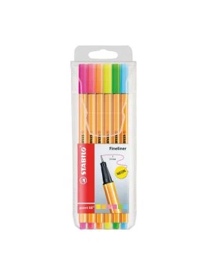 Sada linerov STABILO Point 88 neon 88/6S