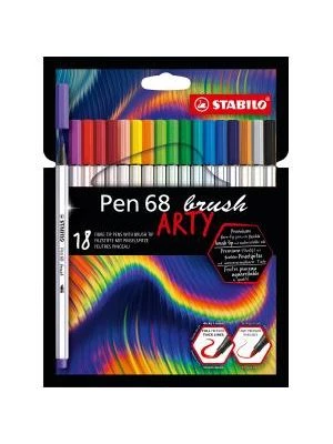 Sada STABILO Pen 68 Brush Arty 18ks