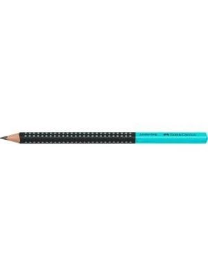 Ceruzka Grip Jumbo/HB Two Tone čierna/tyrkysová 12ks