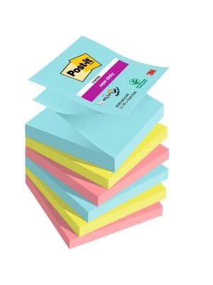 Z-bločky Post-it Super Sticky COSMIC, veľkosť 76x76 mm, 6 bločkov po 90 lístkov