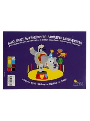 Farebný papier samolepiaci 8-hárkový