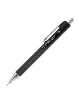 Mikroceruzka Q-CONNECT s kovovým mechanizmom 0,5mm čierna