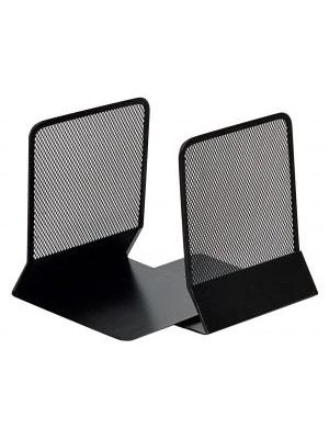 Drôtená zarážka na knihy a zakladače 130x155x165mm čierna 2ks