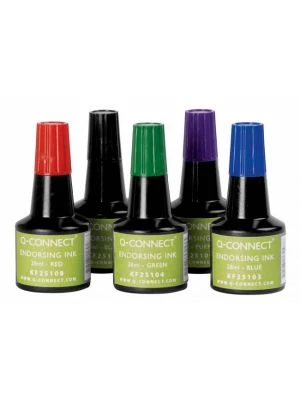 Pečiatková farba Q-Connect modrá 28ml