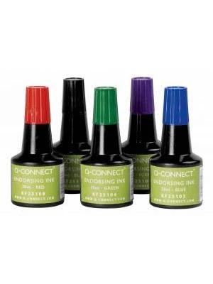Pečiatková farba Q-Connect zelená 28ml