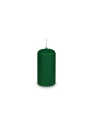 Sviečka valcová tmavozelená Ø40 x 80 mm 4 ks