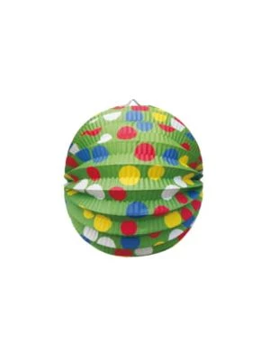 Lampión (PAP) guľa Party zelený Ø24cm 1 ks