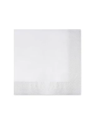 Obrúsky 2-vrstvé 40x40 biele (50ks)