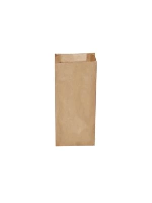 Papierové vrecko s bočným skladom hnedé 14+7 x 32 cm `2kg` 500 ks