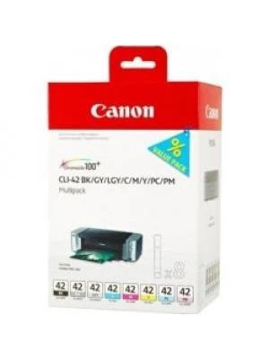 Atramentová náplň Canon CLI-42 multiPack BK/GY/LGY/C/M/Y/PC/PM pre PIXMA Pro 100