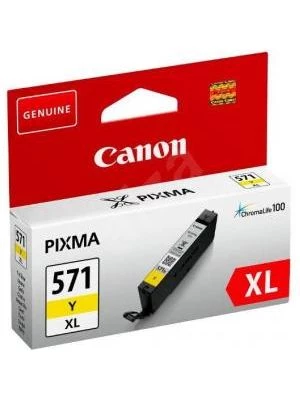 Atramentová náplň Canon CLI-571Y pre MG 5750/5751/6850/6851/7750/7751 yellow XL (11 ml)