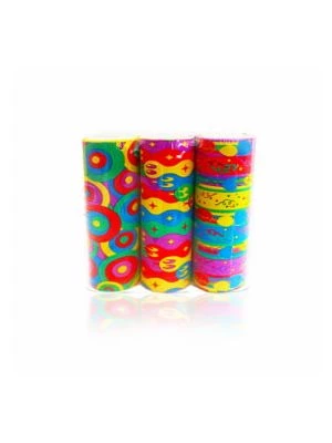 Serpentíny farebné mix 4m, 3 rol