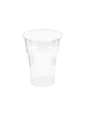 Pohár (PLA) BIO priehľadný Ø102mm 0,5L 50 ks