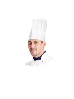 Kuchárska čiapka (PAP) biela 23cm 10 ks