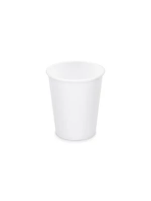 Papierový pohár biely Ø80mm 280ml `M: 0,2L/8oz` 10 ks