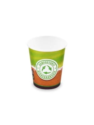 Papierový pohár BIO Ø80mm 280ml `M: 0,2L/8oz` 10 ks