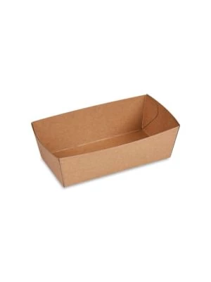 Papierová miska (FSC Mix) nepremastiteľná kraft 135 x 70 x 45 mm 300ml 250 ks
