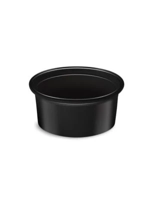 Dressingová miska (PP) čierná Ø70mm 80ml 50 ks